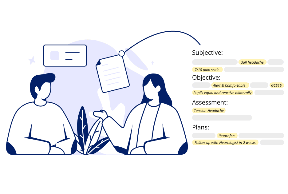 Visual representation of Scrubs' consult page